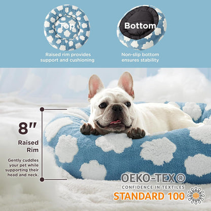 Cloud K-9 Washable Bed for Dogs and cats – Soft, Cozy, and Comforting Donut Design