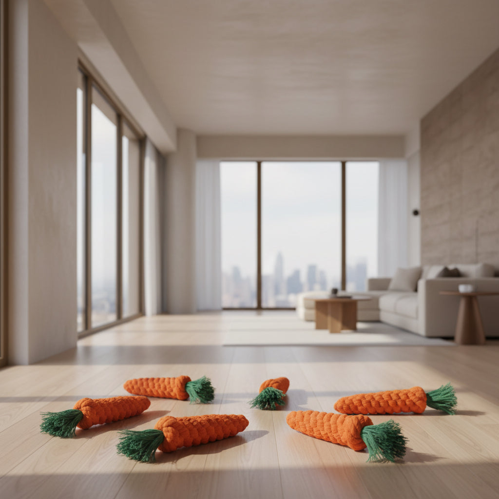 Durable Carrot Rope Dog Toy – Fun Chew & Tug Toy for Healthy Teeth